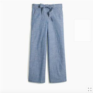 J. Crew Chambray Tie-Waist Pant Size 12